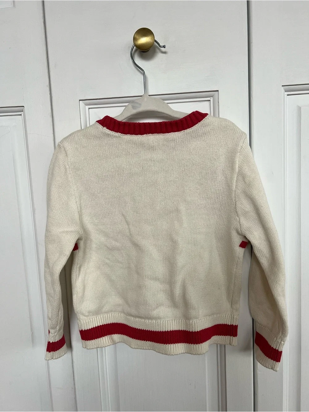 Carter's Cream Sweater with Red 'STAY COZY'